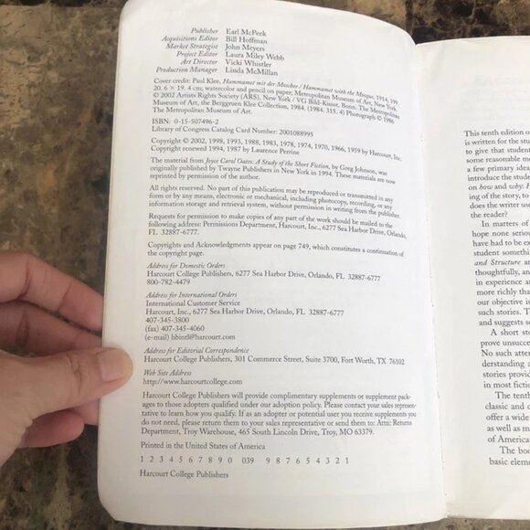 Perrine's Story And Structure 10th Edi Greg Johnson and Thomas R. 2002 PB - Picture 4 of 7